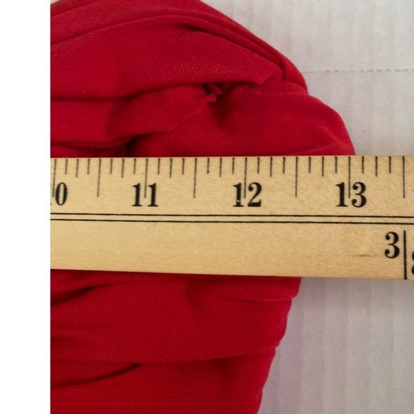 Laundry by Shelli Segal Womens Red Maxi Strapless Knit Lined Gown Size 0 - Picture 9 of 10